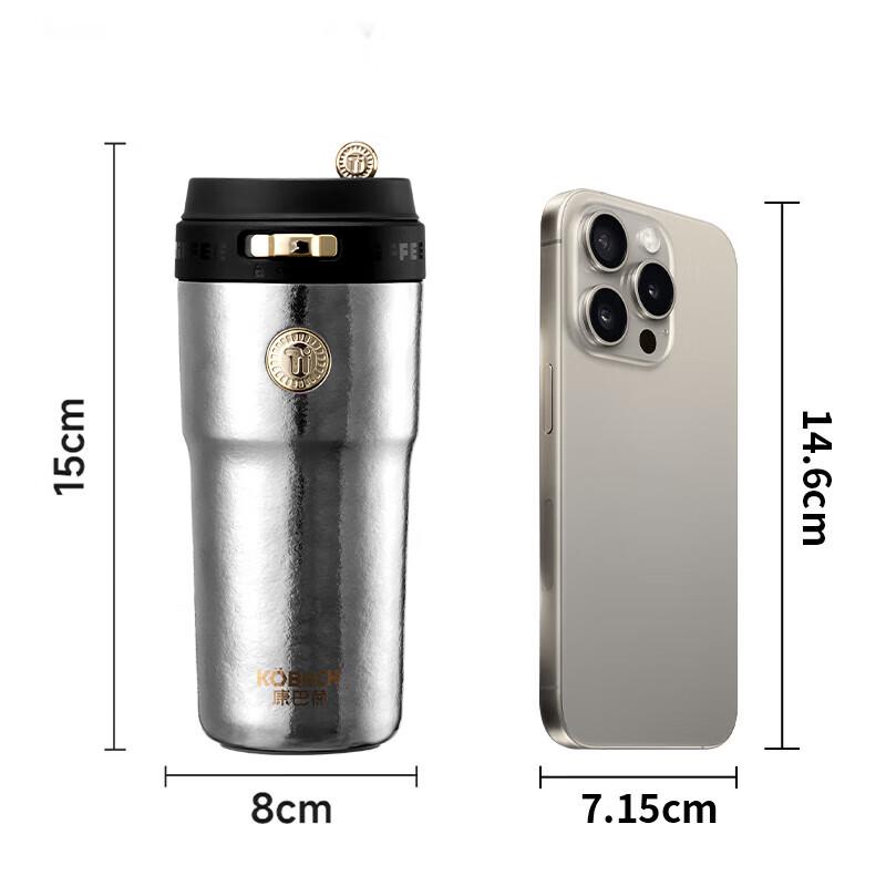 KOBACH Pure Titanium Insulated Water Bottle