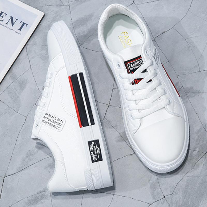 Fashion Men Sneaker Leather Men Canvas Shoes Autumn High-Top Casual Shoes for Men Non-Slip Male Flat Tenis Shoes Zapatillas Hombre Tenis