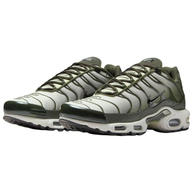 Nike Air Max Plus Unisex Low Top Running Shoes White Olive DM0032-300