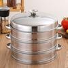 Thicken Stainless Steel Steamer Stackable Egg Tray Rice Cooker Steamer Pot  For Soup Pot Milk Pot