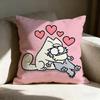S-simon's Cute Cat Pillow Case Pillowcase, Double-sided Printed, Sofa Cushion, Bedroom Headboard Pillow