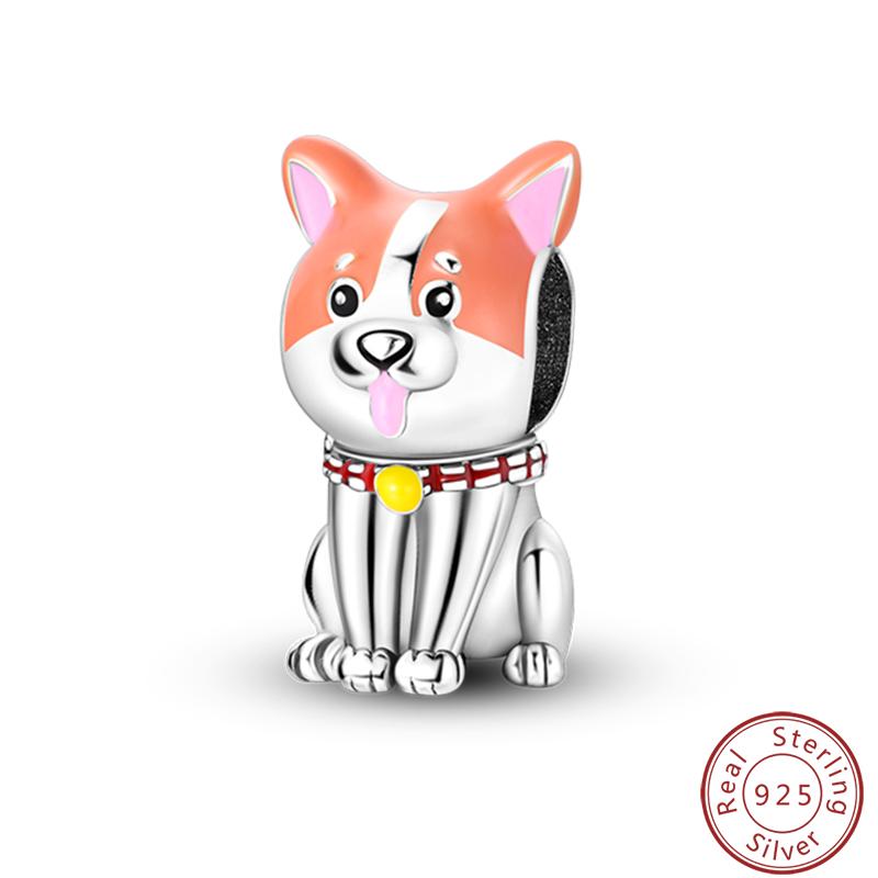 Cute Cat And Dog Series Copper Moon Butterfly Paw Print Charms 3Mm Diy Fine Jewelry Gifts Making