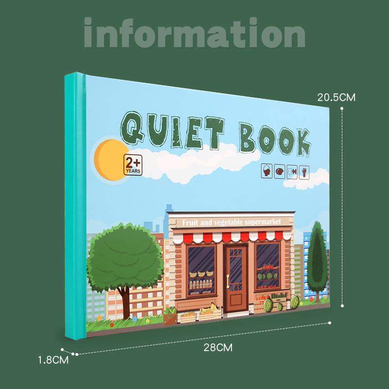 Montessori Quiet Book Wiederholtes Kleben Lesen Kinderspielzeug Tier Zahlen Zuordnungs-Puzzlespiel Lernspielzeug für Kinder Geschenke