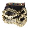 1Pcs India Belly Dance Hip Scarf Belt with Shimmering Coins Diamond Accents Lightweight Elegant Sheer Wrap for Women Dance Class