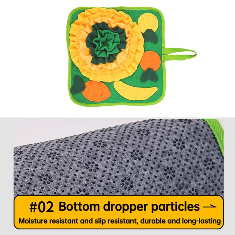 Kaninchen Futtermatte Schnüffelmatte für Kleintiere Kaninchen Spielzeug 35x35cm Haustiere Interaktive Futtermatte Leckerli Spender
