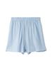 Gelato Pique Rayon Linen Shorts PWFP232345 BLU Women's