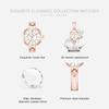 OPK Brand Watches Are Fashionable Luxurious Compact Steel Strap Waterproof Quartz Watch Women's Watch 6089