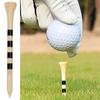 100 Adet Golf Tişörtü Sağlam Kırılmaz Ahşap Profesyonel Golf Topu Standı Antrenman Yardımcı Aleti