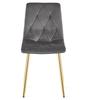 LIBRA chair - dark gray velvet / gold legs x 3