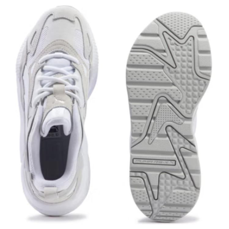 Puma RS-X Efekt Premium Hvit Fjær Isgrå Unisex Sneakers Fjærgrå 390776-35