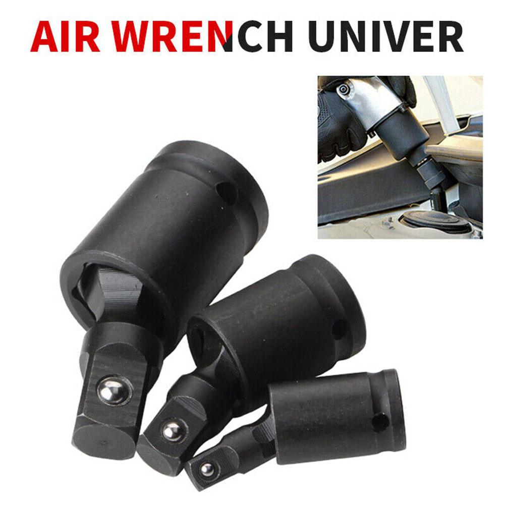1/4 3/8 1/2 Inch Wrench Socket Adapter 360 Degree Air Wobble Socket Adapter Flexible Impact Swivel Socket for Bicycle/Car Repair