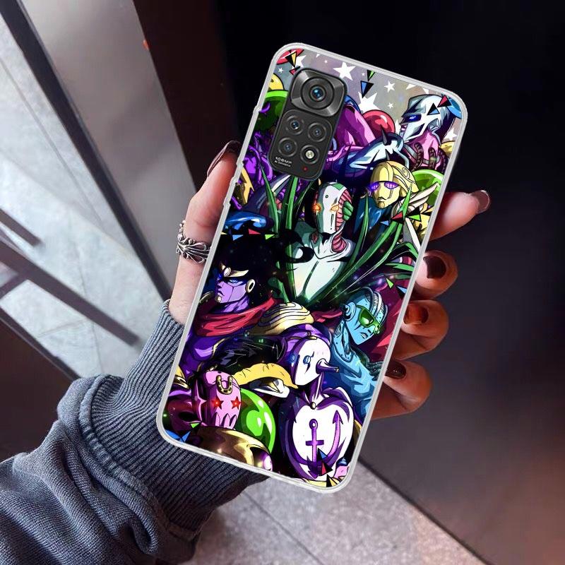 JoJo's Bizarre Adventure Hot Anime Phone Case For Xiaomi Poco X5 X6 X7 Pro F7 Ultra M7 Redmi 15C 15 13C 13 12C 12 10 10C 10A 9 9