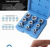 9-Piece Flower & Star Type E-Socket Set - Hexagonal & Six-Pointed