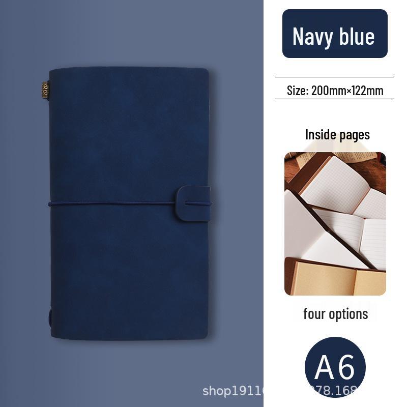 Diário de Viagem Vintage de Folhas Soltas - Capa Mole, Caderno Diário com Encadernação por Carimbo