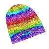 Regenbogen Glitzer Kordelzugtasche Leicht Gymnastik Sport Fitness Training Outdoor Reise Geschenkidee Mode Mütze für Erwachsene, die mühelos übergeht von