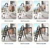 Multifunctional Folding Carbon Steel Ladder and Clothes Drying Rack
