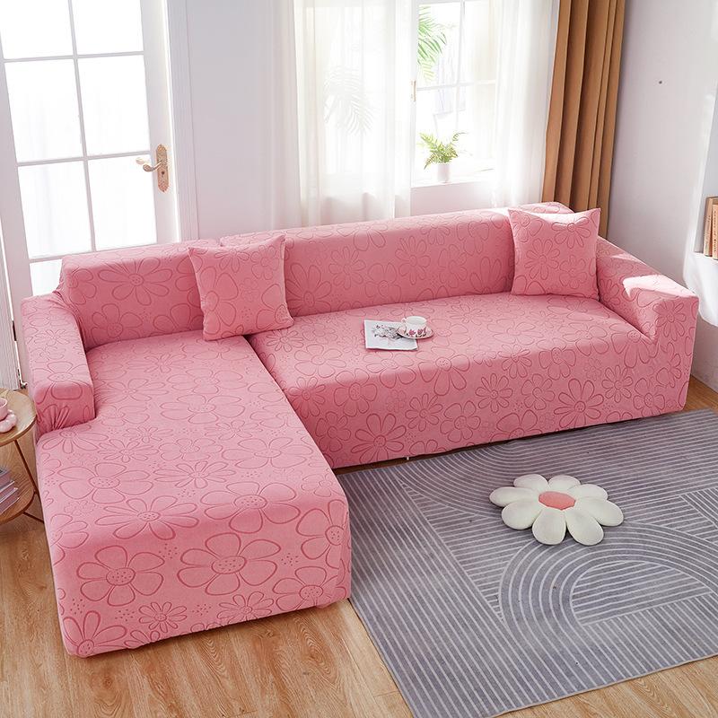 Kationowy Rzeźbiony POKROWIEC na Sofę SŁONECZNIKOWY Sofa Kombinowana Konkubina Kurtka Pyłoodporna Pokrowiec na Sofę All-Inclusive