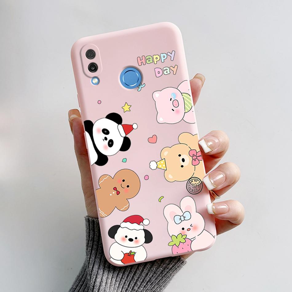 For Honor Play Case COR-L29 Phone Cover Cute Bear Cartoon Frog Soft Silicone Matte Fundas Coque For Honor Play Shockproof Bumper