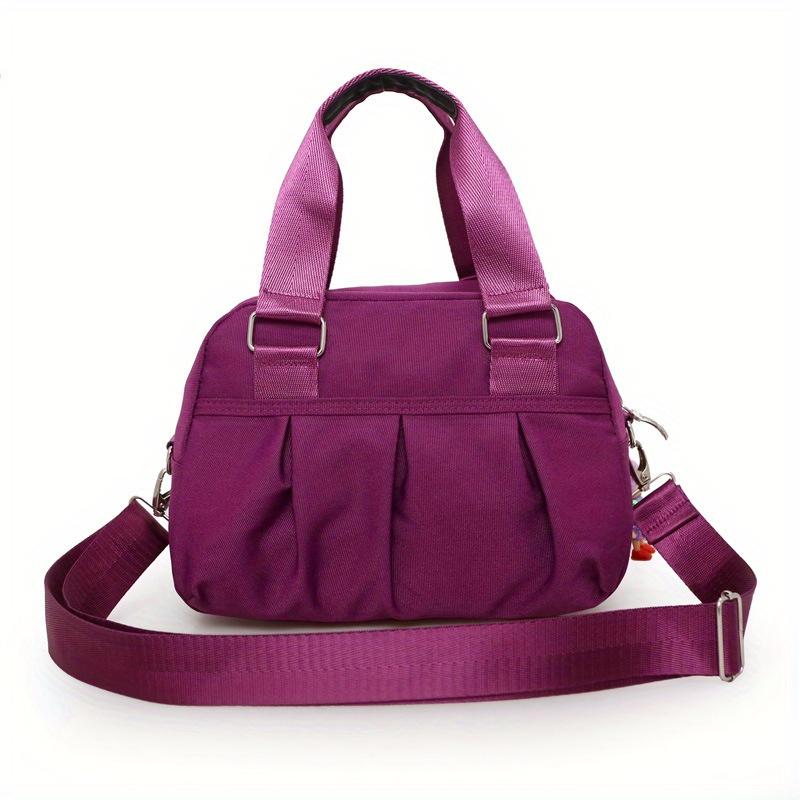Fashion Nylon Crossbody Bag  Solid Color Shoulder Bag  Women's Casual Handbag & Purse