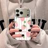 Ins Fruit Fashion Phone Case For iPhone 17 16 15 14 13 12 Pro Max Plus Electroplated Metal Shockproof Bumper Case Glass Back