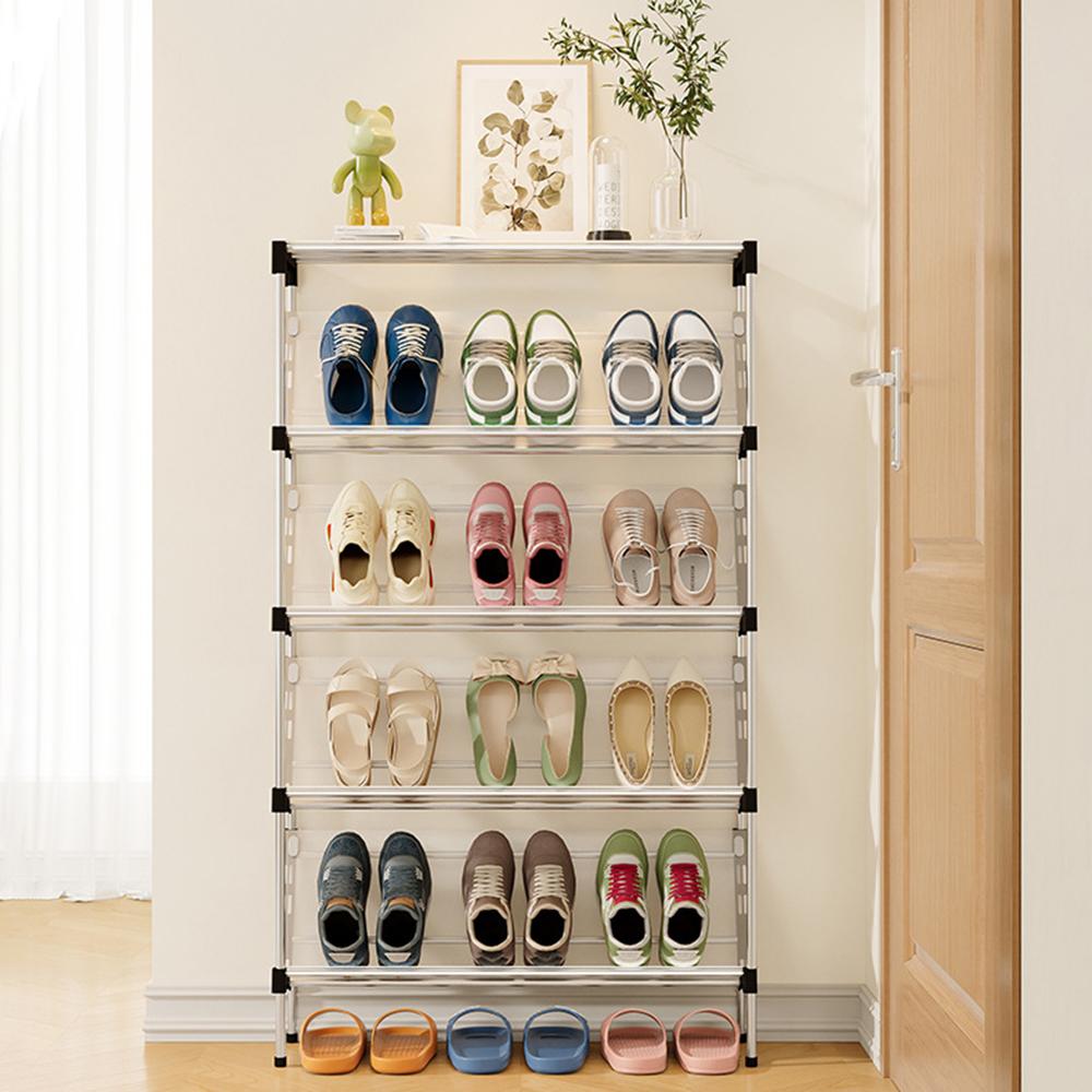 Ultra Thin Shoe Rack, Multi-Layer Household Small Narrow Doorway, Simple Sloping Shoe Storage Rack, Shoe Rack Behind The Door