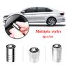 AAAJC1 4Pcs Car Metal Wheel Tire Valve Stem Cap For Skoda Kodiaq Octavia Enyaq Kamiq Scala Rapid Superb Karoq Vision RS Yeti A7 VRS MK2