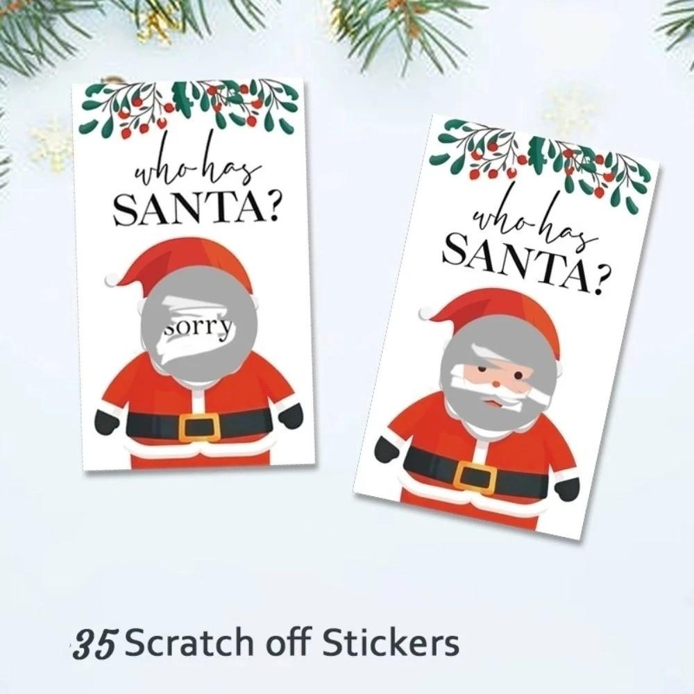 Paper Scratch Off Cards Non-Cash Prize Draw Xmas Interactive Game Cards New Year Celebrations