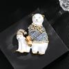 Fashion Polar Bear Animal Cute Little Bear Fashion High-end Women's Accessories Brooch