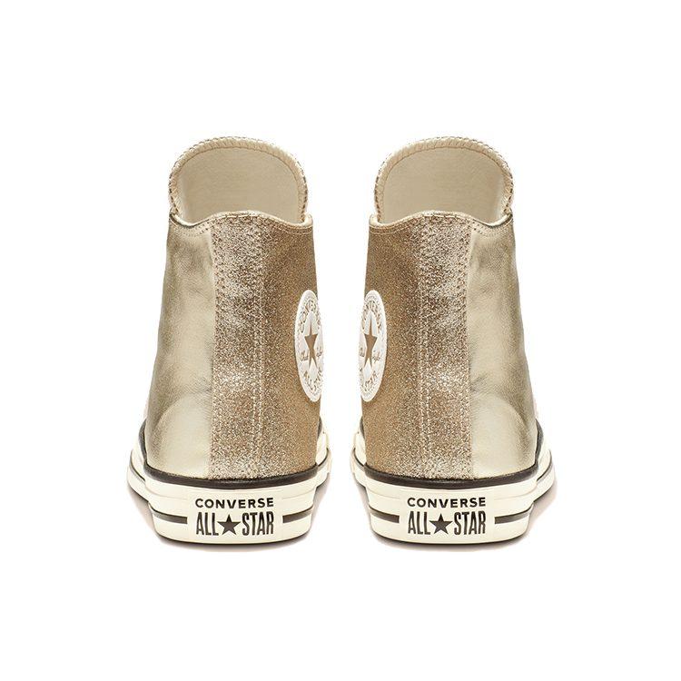 Converse Chuck Taylor All Star Metal Brillante Caña Alta Dorado Mujer 564851C