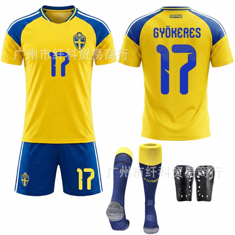 Zviedrija Mājas Futbola Krekls Nr. 17