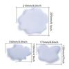 Silicone world Irregular Coaster Resin Silicone Mold UV Epoxy Resin Mold for Making Wine Glass Coffee Coaster Tray Home Decorate