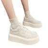 Casual Shoes Board Shoes Women's Niche Spring Original Platform White Shoes Versatile New Height-increasing Muffin Shoes Stars