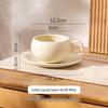 Shangqi Simple Ceramic Coffee & Tea Cup with Saucer Set