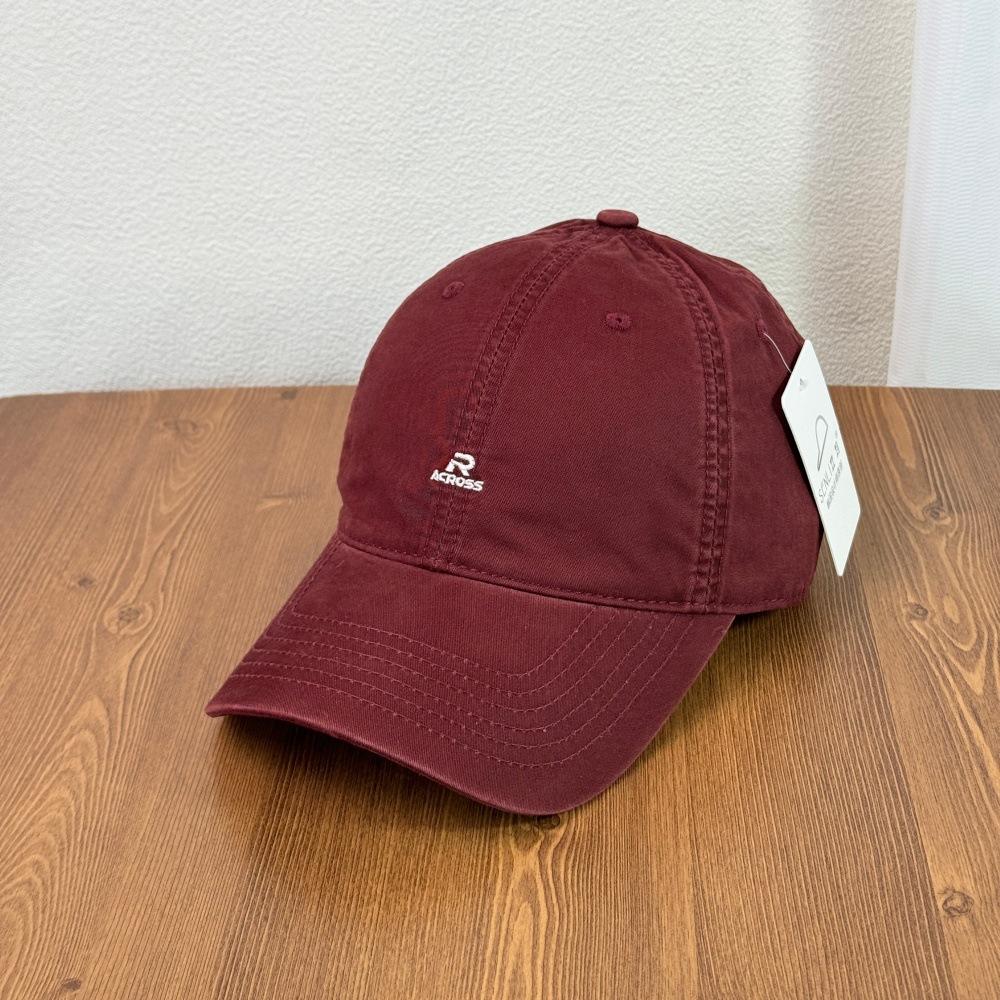 Fashion Hat Korean Big Head Hat Versatile Retro Simple R Letter Baseball Cap Male and Female Couples Student Fashion Cap