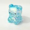 Mini Glitter Bear Squeeze Toy Stress Relief Clear Bear Stress Sugar Ball Sensory Toy Soft Slow Rising Decompression Fidget Toy