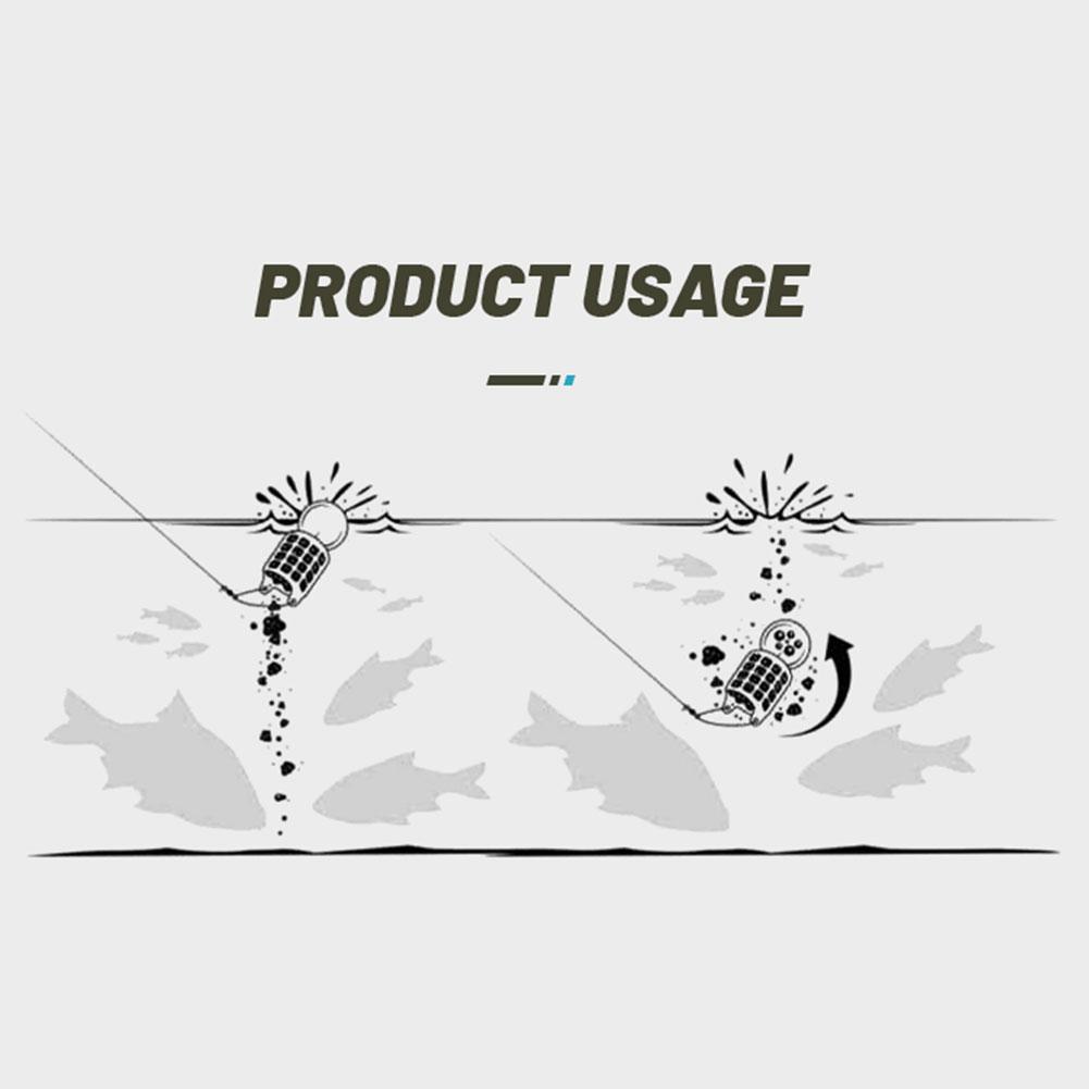 Fishing Feeder Cage Plastic Carp Fishing Feeder Adjustable Weight Lure Bait Cage for Carp Fishing Accessories