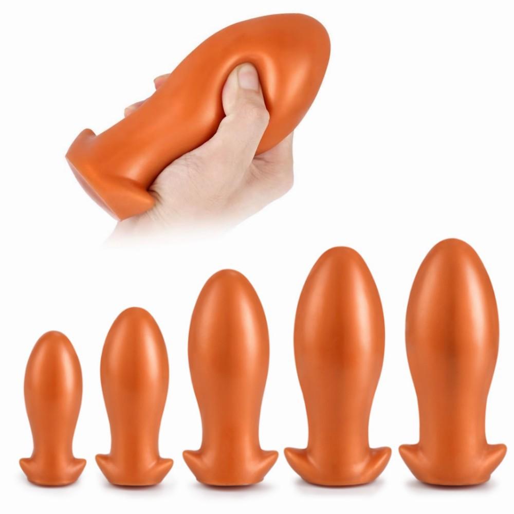 Silicone Dragon Egg Anal Plug Large Prostate Massager Soft Rear Court Training Dilator Adult Sex Toy