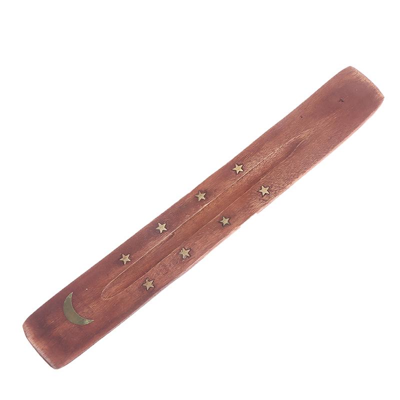 Natural Wooden Incense Stick Holder Ash Catcher Burner Incense Stand Rack Incense Base Aromatherapy Plate Home Decoration