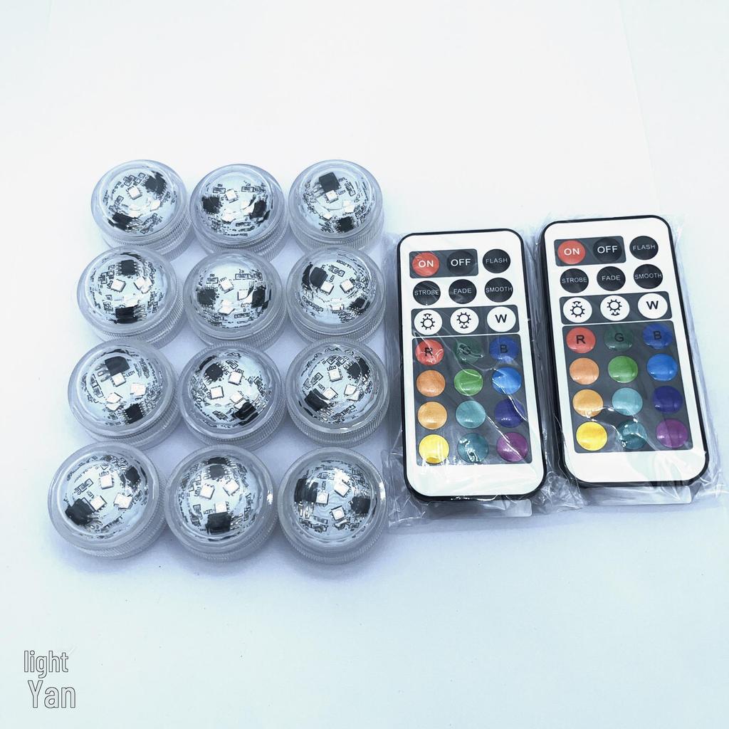 RGB Seven-Color Wireless LED Diving Lights: High-Brightness, Waterproof, Remote-Controlled for Fish Tanks & Pools