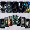 QE2 Aliens Vs Predator Xenomorph Transparent Phone Case for Samsung Galaxy A04 A04S A14 A23 A34 A54 M23 M33 M52 M53