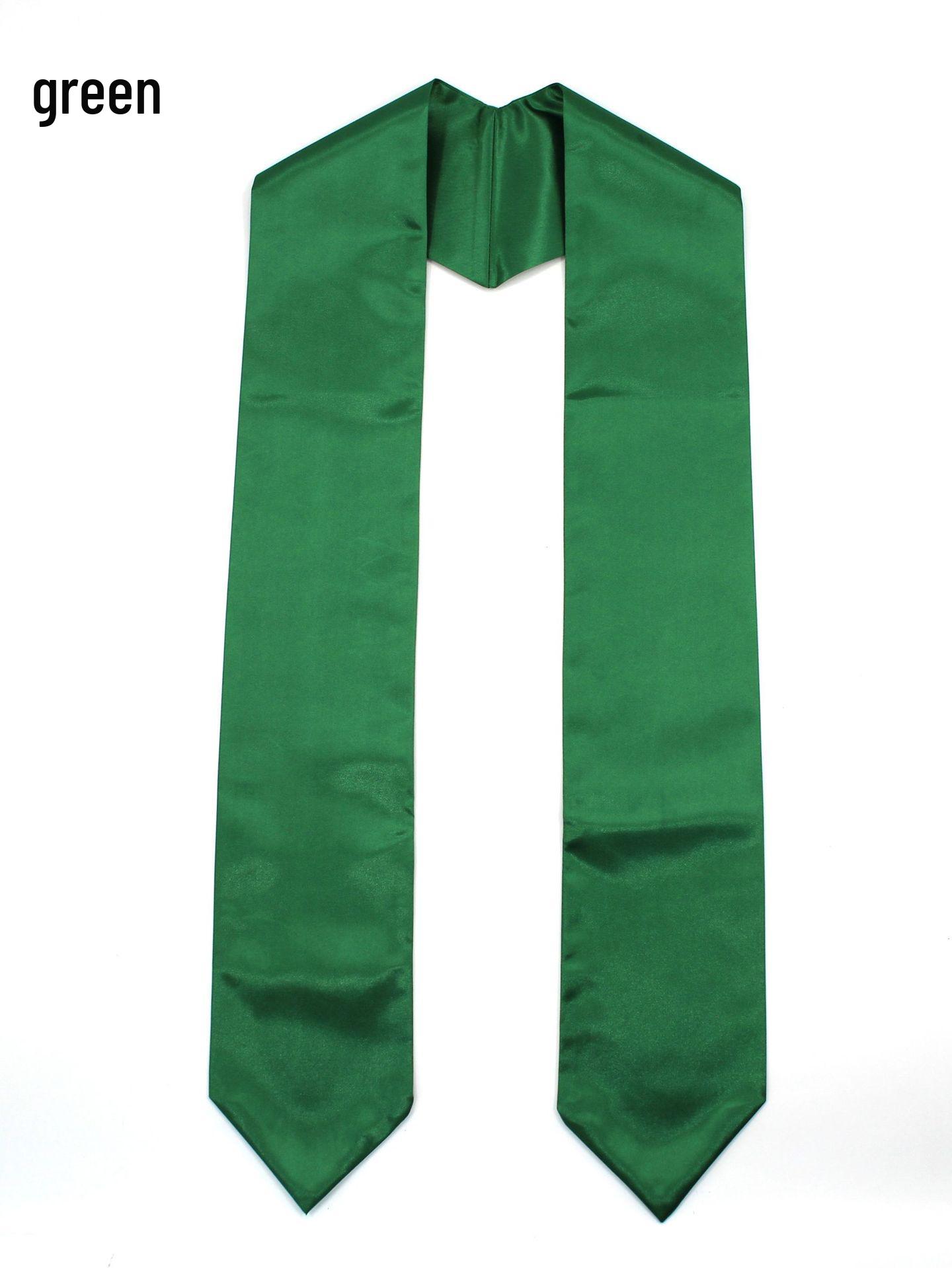 

Custom Children s Satin Graduation Gown Set with Embroidered Sash, Tie, and Shawl 153×11.5 cm
