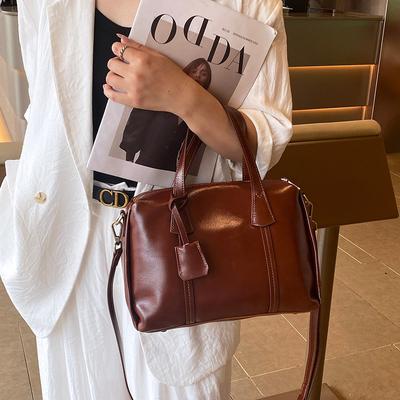 Single-shoulder Bag High-end Commuting Bag for Work Genuine Leather Women's Crossbody Handbag