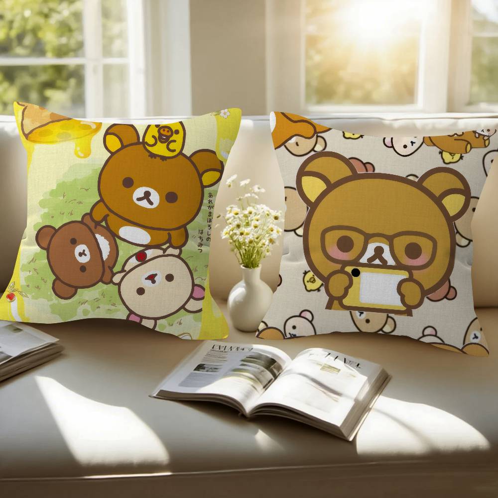 Popular Character Cute R-Rilakkuma Anime Cushion Cover Decorative Pillow Sofa Home Decor Case Pillow Cases