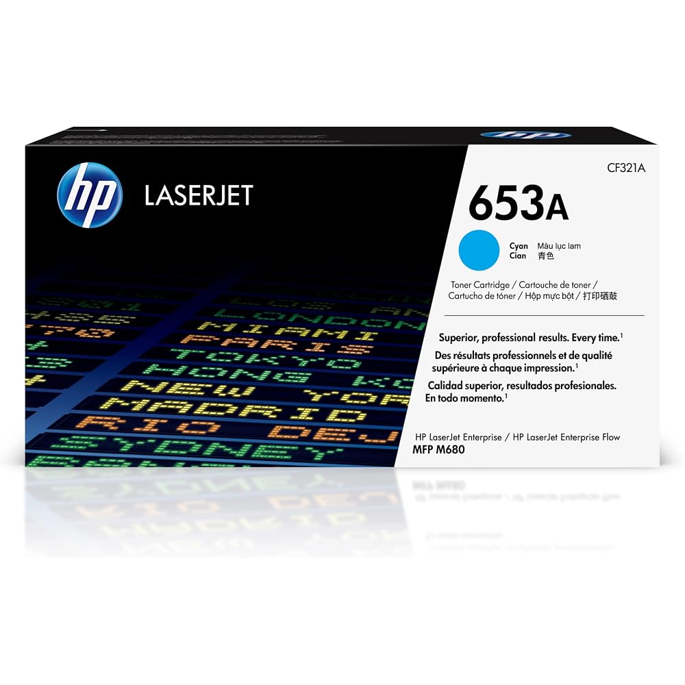 HP 653A LASERJET CART 16.5K CYAN PK1