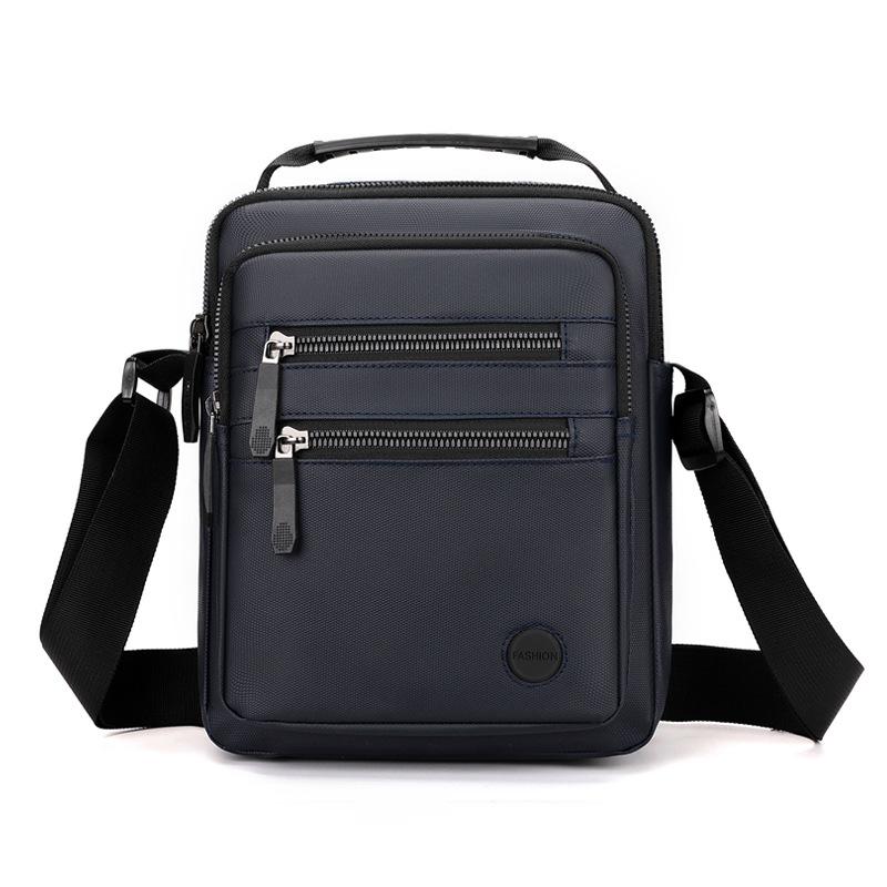 Men'S Bag Oxford Cloth Business Bag Large Capacity Men'S Shoulder Bag Black Business Travel Backpack Messenger Bag Men