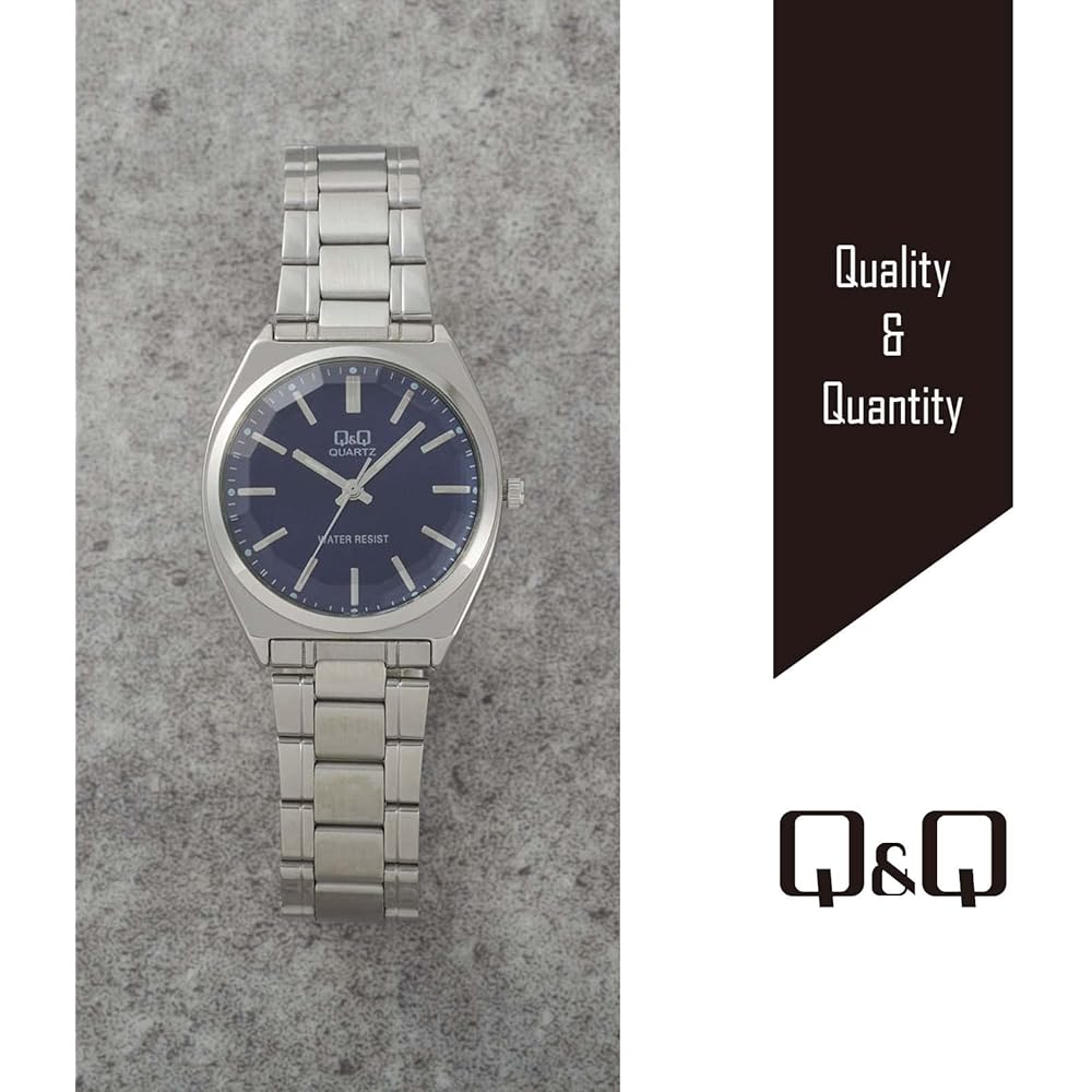 [Citizen Q&Q] Watch Analog Waterproof Metal Band QB78-212 Mens Navy