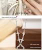 S925 Korean Sweet Hollow Four-Leaf Clover Necklace - Elegant Clavicle Chain Jewelry with Niche Fashion Design