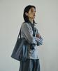 Scrattle_Pixel Vtg Dust Washed Tote Bag [Dark Blue]