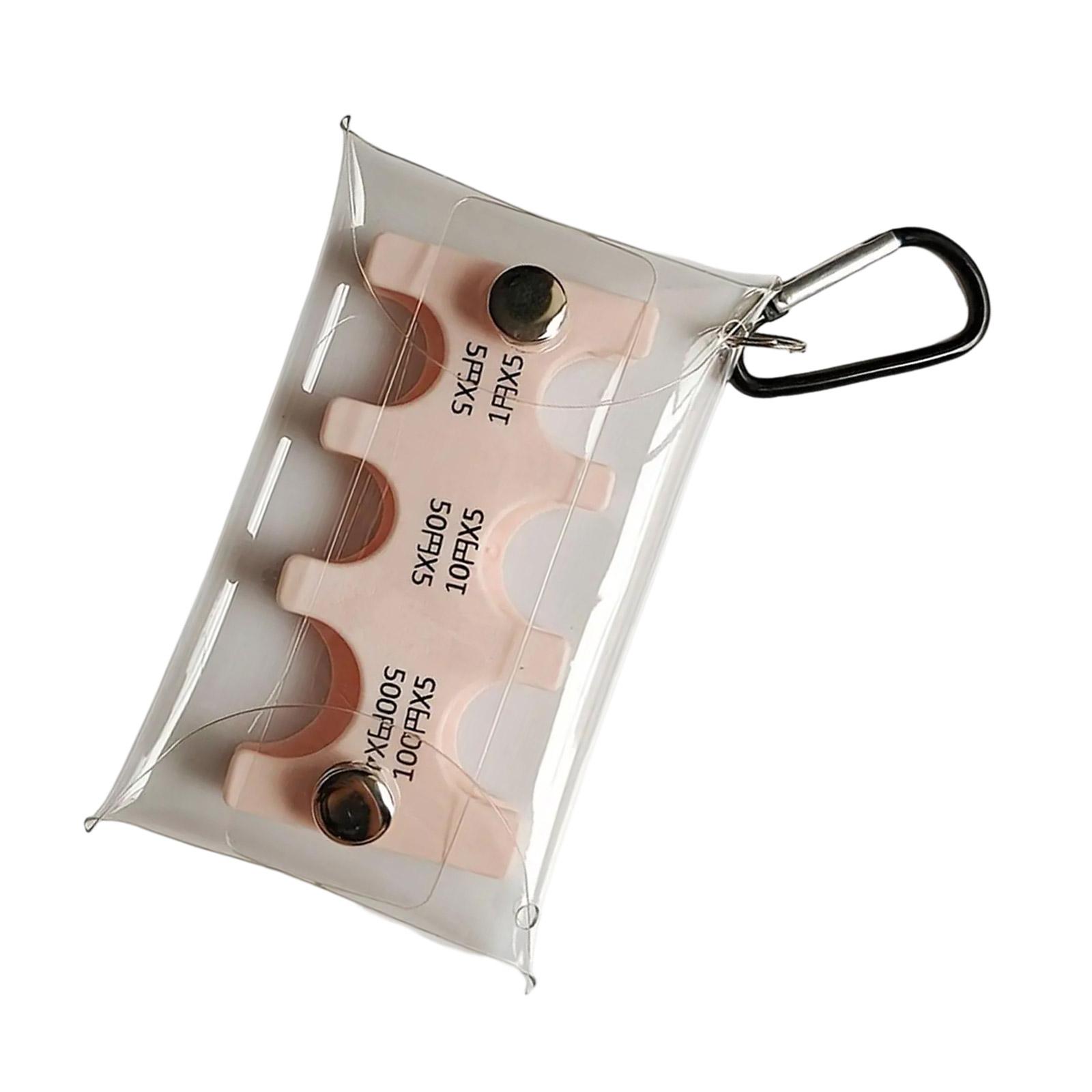 

Держатель для монет японской иены, органайзер для сортировки монет, прозрачный брелок для ключей, дорожный органайзер для хранения монет