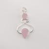 Rose Chalcedony Gemstone 925 Sterling Silver Handcrafted Jewelry Pendant 1.60" For Gift PP-13-15